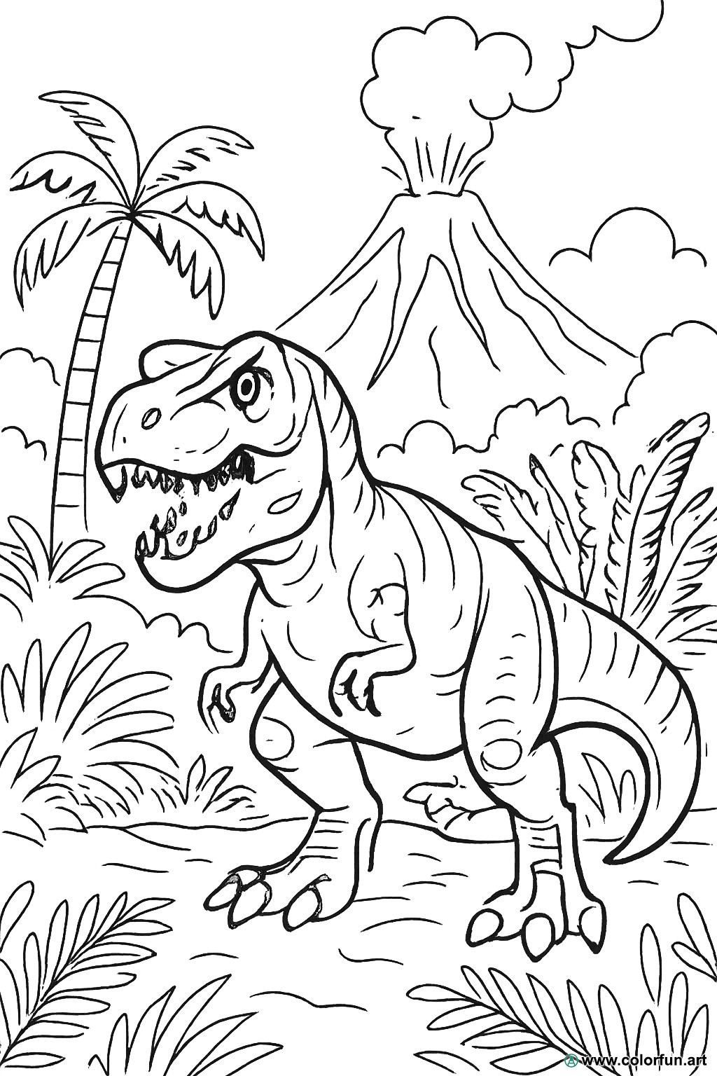 kolorowanka Jurassic World realistyczna