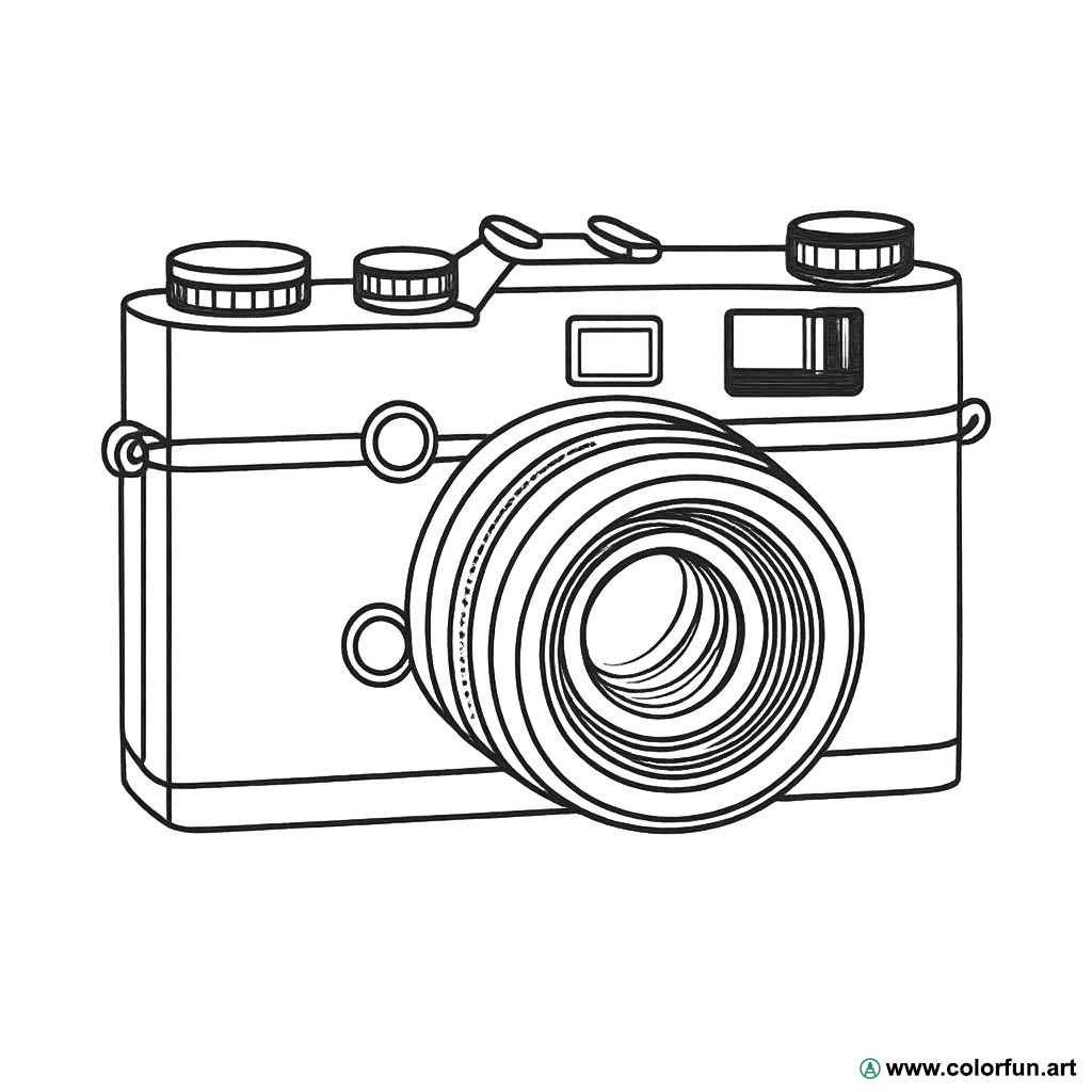 kolorowanka aparat fotograficzny vintage
