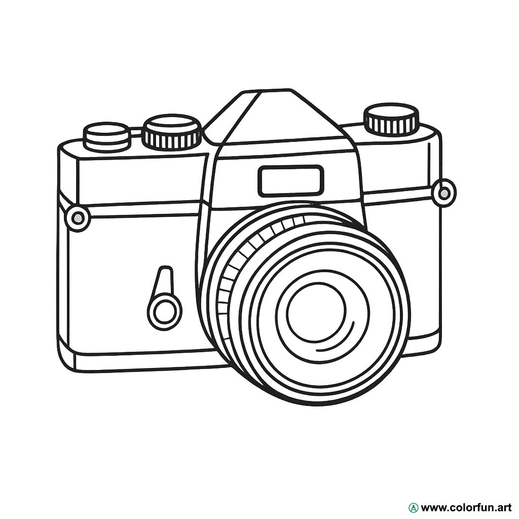 kolorowanka aparat fotograficzny vintage retro