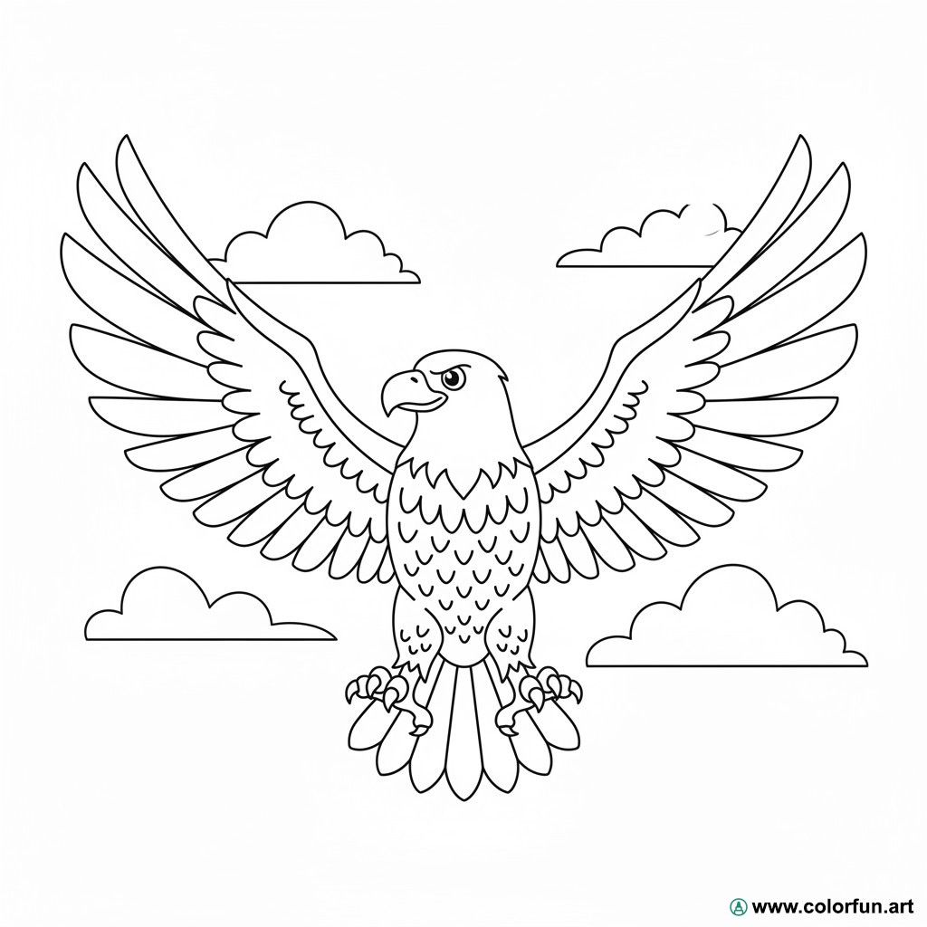 kolorowanka orzeł realistyczny
